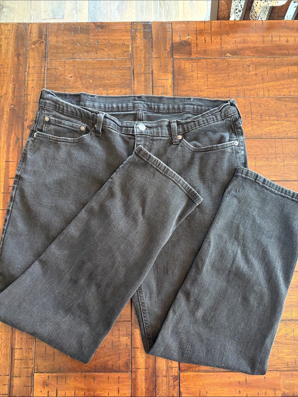 Levi's Men’s 541 Straight Leg Jeans in Washed Black - 40x32 (measuring at 29”)
